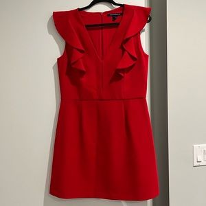 French Connection Whisper Ruffle Dress